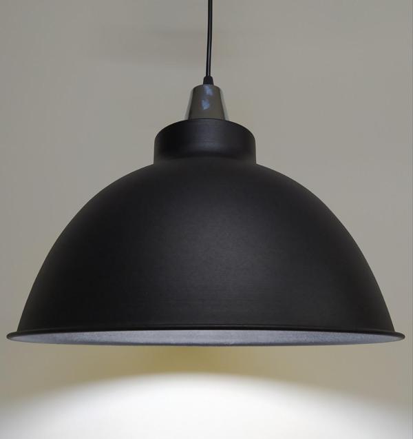 Retro Metal Sarkıt Avize Rustik Tekli Sarkıt Siyah İçi Sarı - Image 1