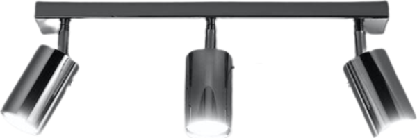 Rsylight Metal Modern 3 LÜ Krom Kaplama Led Spot Avize Günışığı Ampullü - Image 1