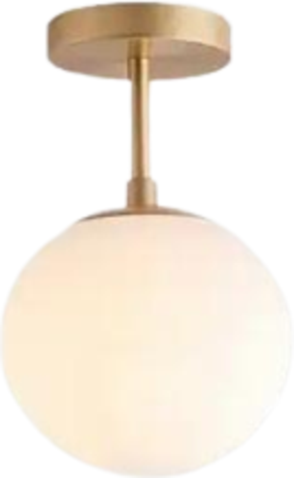 Rsylight Metal Modern Eskitme Kaplama Opal Camlı Tavan Plofyoner Tekli  Avize  - Image 1