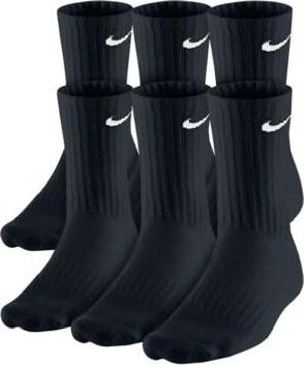 Nike Everyday Cushion Crew Siyah Renkli Çorap 6'lı SX5172-010 - Image 1
