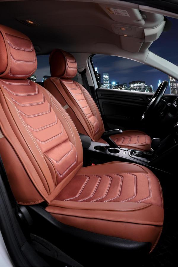 
Volkswagen Passat B6 Lüx Deri Oto Koltuk Kılıfı Ön Arka Takım Set Eagle TARÇIN - Image 1