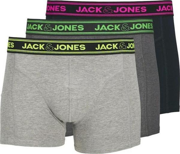 Jack&Jones Ethan Solıd 3 Lü Paket Erek Boxer 12260072 - Image 1