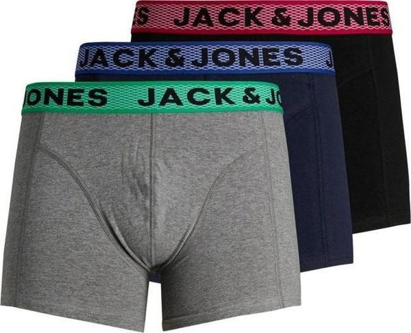 Jack&Jones Ian Solıd 3 Lü Paket Erkek Boxer 12198233 - Image 1