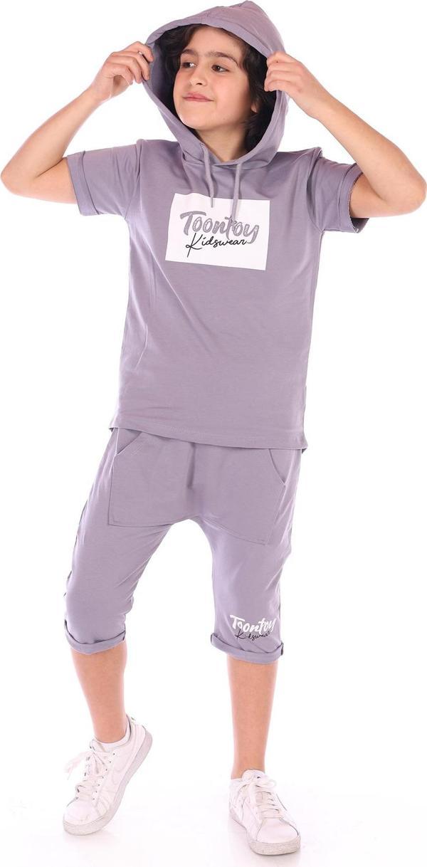 Toontoy Erkek Çocuk Toontoy Kids Wear Baskılı BermudaTakım - Image 1