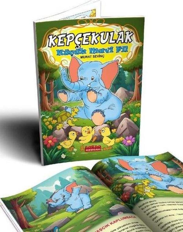 Kepçekulak Küçük Mavi Fil - Bordo Ressam - Image 1