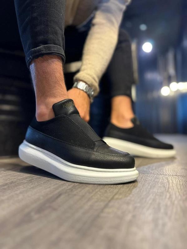 Knack Sneakers Siyah Beyaz Erkek Ayakkabısı - Image 1