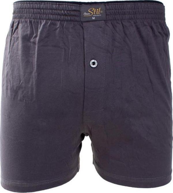 ÖREN STİL 44-7000 ANTRASİT 4'LÜ PAKET ERKEK  HAVLU BEL PAMUKLU BOXER - Image 1