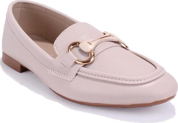 Dagoster DZA07-1181129 Bej Günlük  Kadın Babet Ayakkabı - Image 1