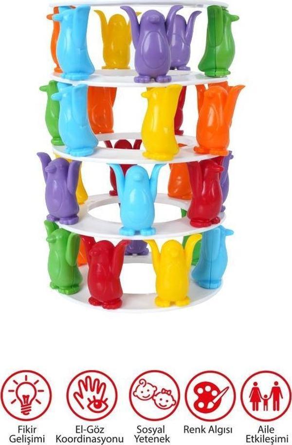 Penguin Tower - Penguenleri Çek, Kuleni Yıkma Eğlenceli Kutu Oyunu - Image 1