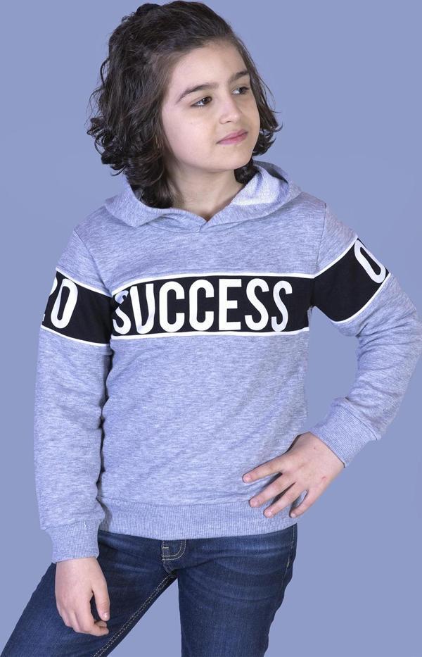 Toontoy Erkek Çocuk Garnisi Baskılı Kapüşonlu Sweatshirt - Image 1