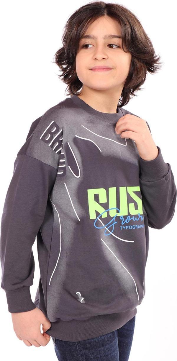 Toontoy Erkek Çocuk Baskılı Sweatshirt - Image 1