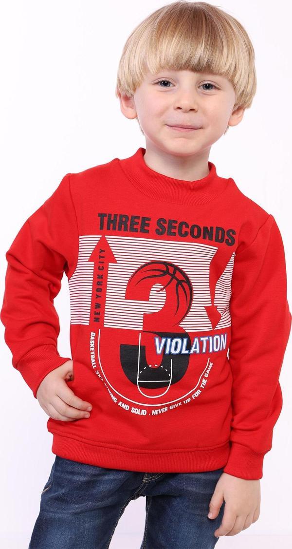 Toontoy Erkek Çocuk 3 Vıolatıon Baskılı Sweatshirt - Image 1