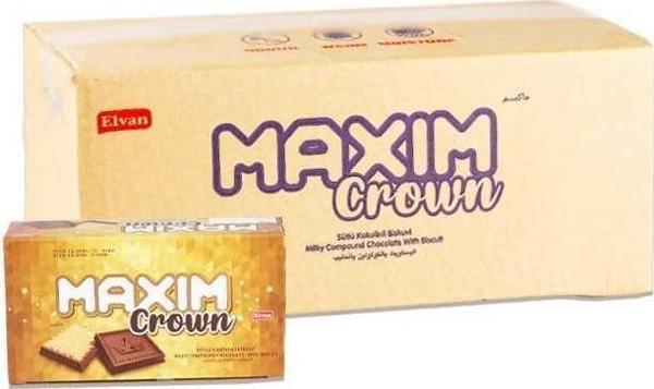 Maxım Crown Kakaolu Bisküvi 10 Gr. 24 lü 6 Paket (1 Koli) - Image 1