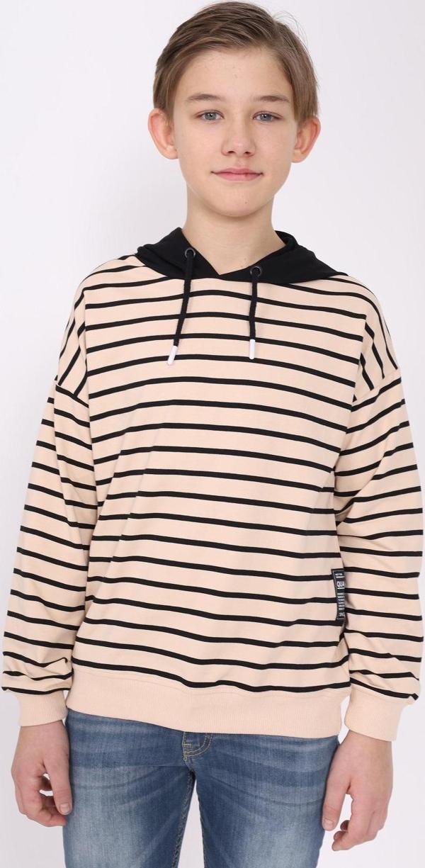 Toontoy Erkek Çocuk Çizgili Sweatshirt - Image 1