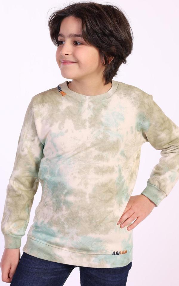 Toontoy Erkek Çocuk Batik Desenli Sweatshirt - Image 1