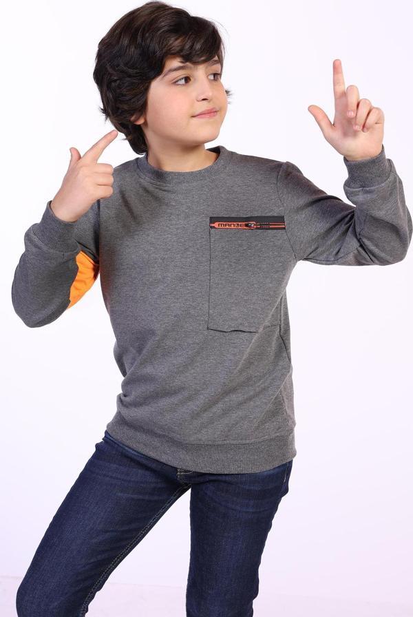 Toontoy Erkek Çocuk Kolu Baskılı Sweatshirt - Image 1