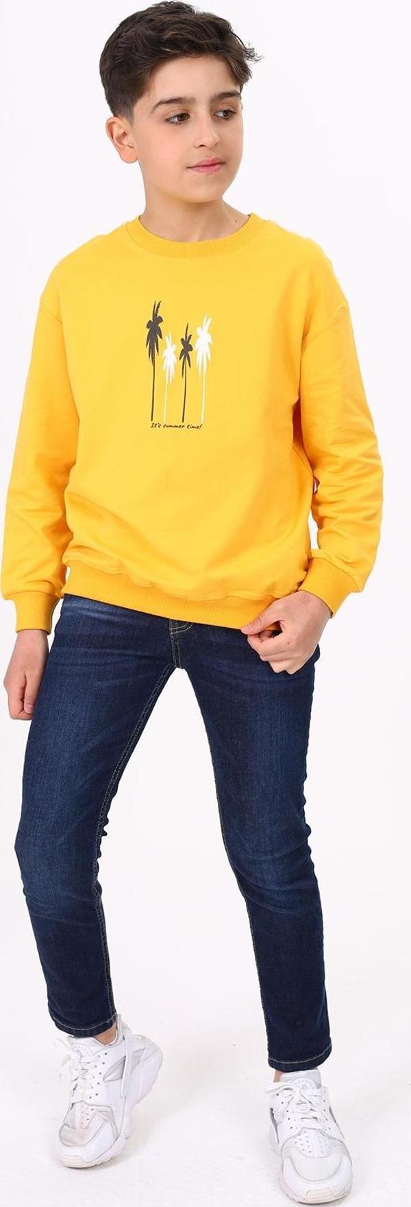 Toontoy Erkek Çocuk Baskılı Sweatshirt - Image 1