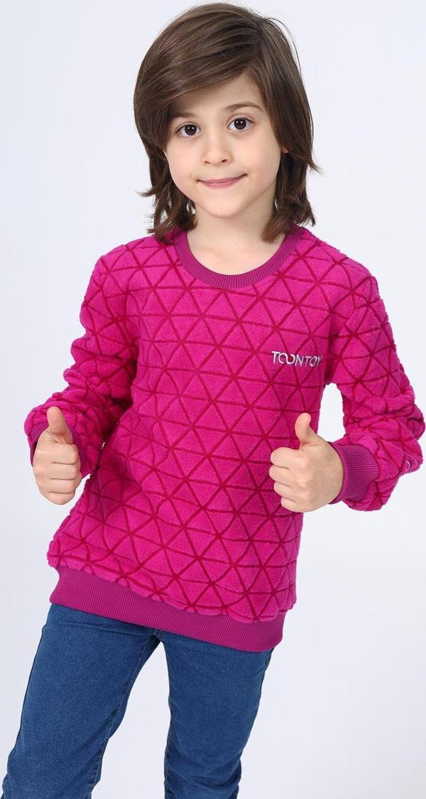 Toontoy Unisex Çocuk Nakışlı Sweatshirt - Image 1