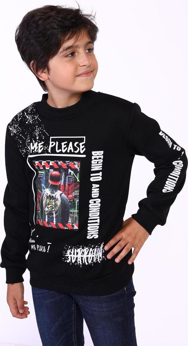 Toontoy Erkek Çocuk Balıkçı Yaka İçi Pamuklu Sweatshirt - Image 1
