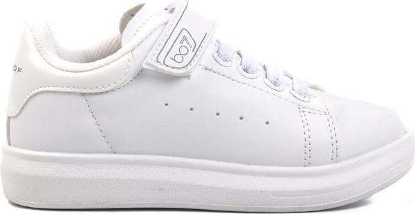 Beyaz Cırtlı Unisex Çocuk Spor Ayakkabı 150 F - Image 1