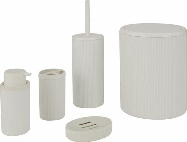Karaca Home Mayra 5'li Banyo Seti Beyaz - Image 1
