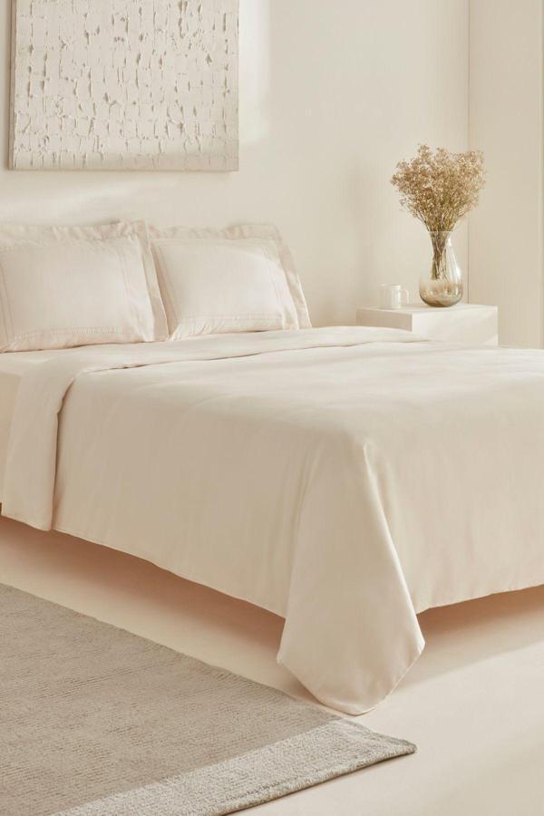 Karaca Home Felves %100 Pamuk King Size Nevresim Takımı Bej - Image 1