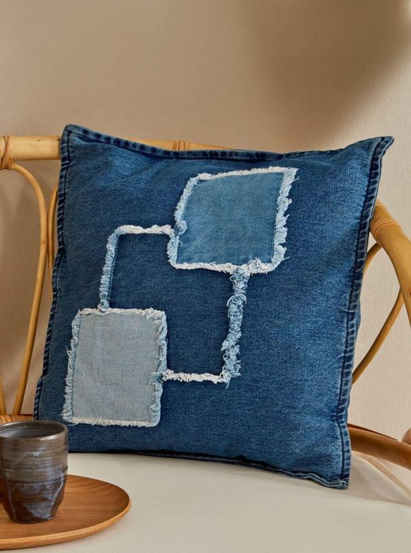 Karaca Home Case Dolgulu Denim Kırlent  - Image 1