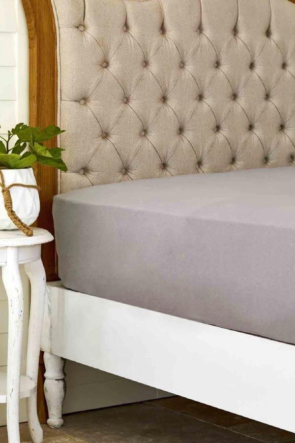 Karaca Home Koyu Gri %100 Pamuk Çift Kişilik Düz Çarşaf 240 cm X 260 cm - Image 1