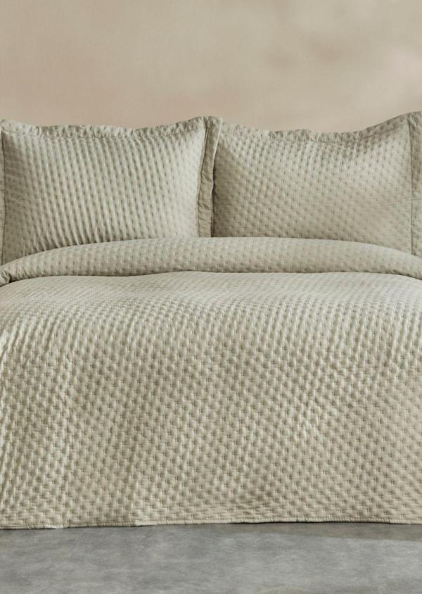 Karaca Home Breeze Soft Çift Kişilik Yatak Örtüsü Takımı Adaçayı - Image 1