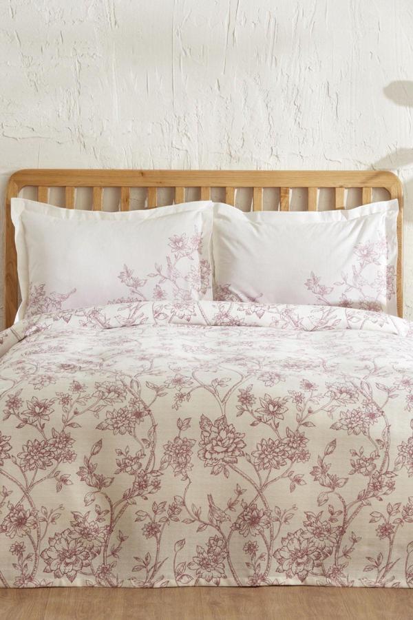 Karaca Home Reese %100 Pamuk Çift Kişilik Pike Takımı Pudra - Image 1