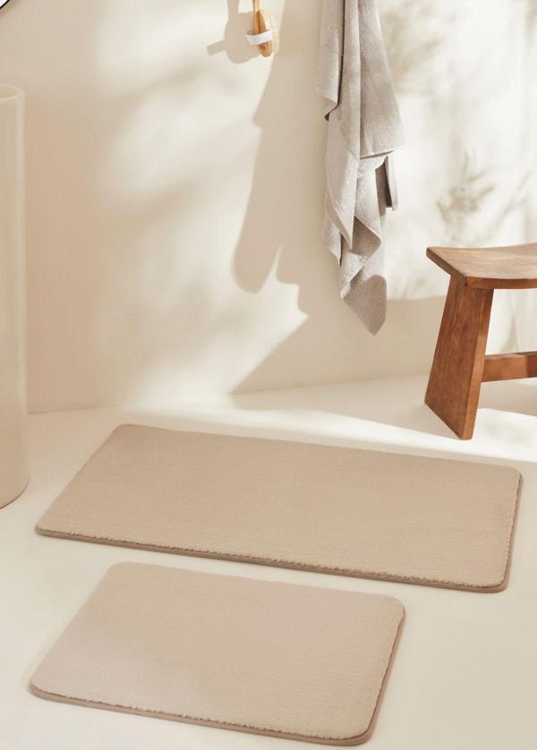 Karaca Home Feather 2'li Banyo Paspası Bej - Image 1