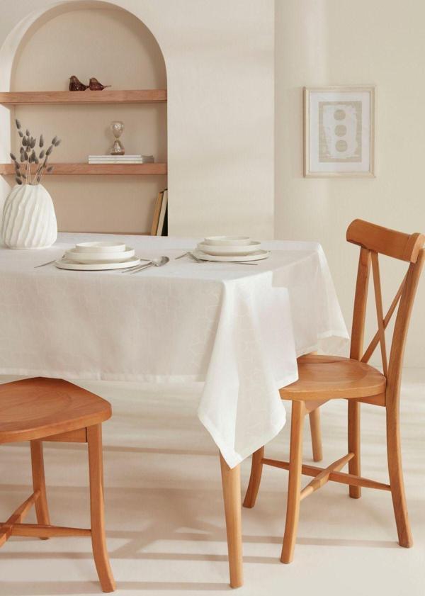 Karaca Home Pebble Masa Örtüsü Beyaz - Image 1