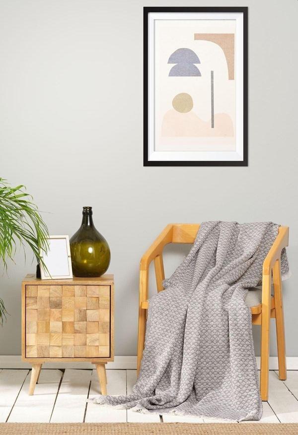 1 Adet Karaca Home Bety Antrasit Throw 130 cm x 170 cm - Image 1