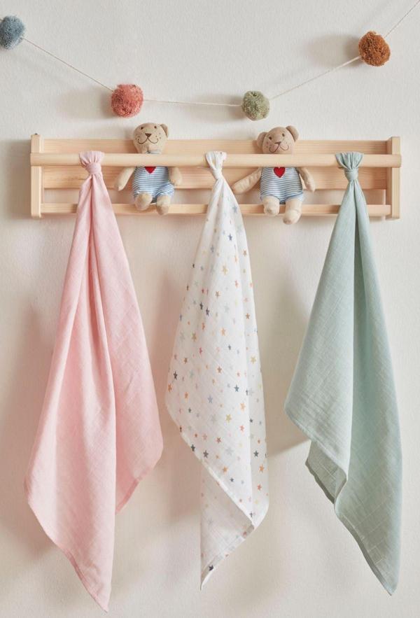 Karaca Home Little Star 3'lü Bebek Müslin Set - Image 1