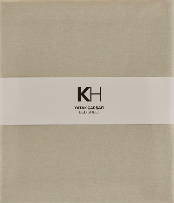  Karaca Home Basic %100 Pamuk Çift Kişilik Düz Çarşaf Adaçayı - Image 1