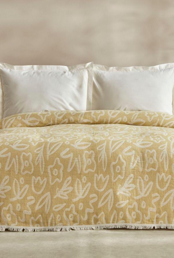 Karaca Home Bouquet Çİft Kişilik Müslin Pike Yeşil - Image 1