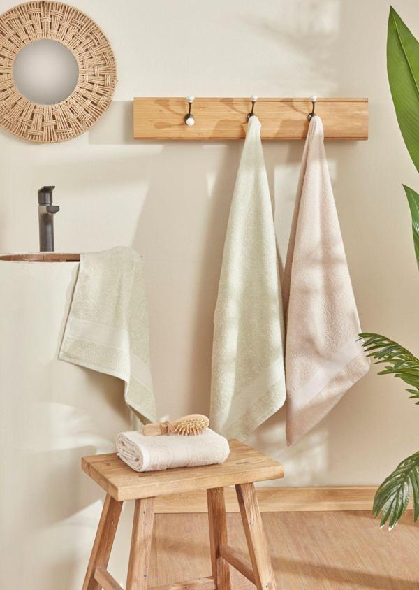 Sarah Anderson Alven 4 Parça Hamam Seti Yeşi-Bej - Image 1