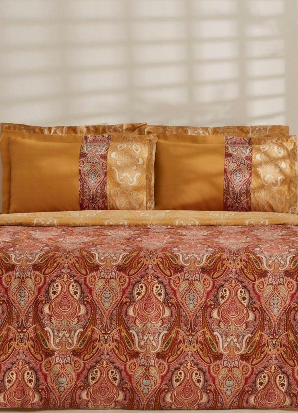 Karaca Home Sherie Çift Kişilik Nevresim Takımı Pamuk Saten Kahverengi - Image 1