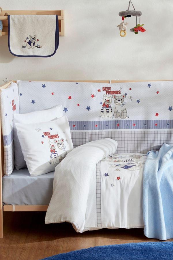 Karaca Home Best Friends %100 Pamuk  Aplike/Nakış 13 Parça Bebek Seti - Image 1