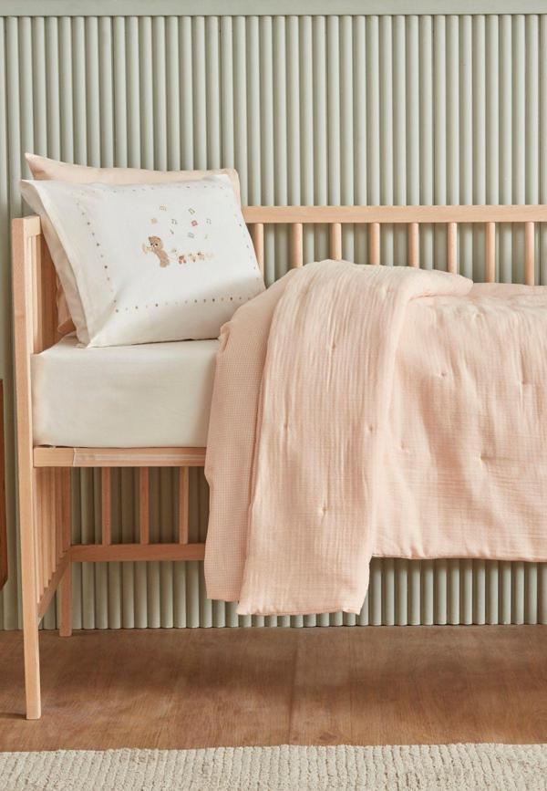 Karaca Home Bebek Eloise Müslin Comfort Set/Uyku Seti Pudra  - Image 1