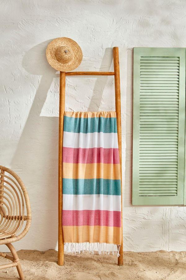 Karaca Home Elisia Peştamal Plaj Havlusu Pembe Beyaz  - Image 1