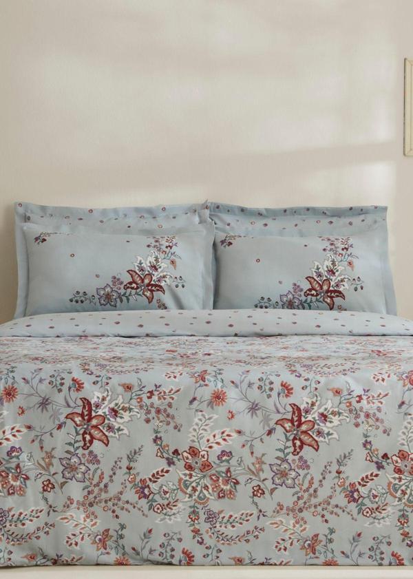 Karaca Home Bono %100 Pamuk Çift Kişilik Nevresim Takımı Mint  - Image 1