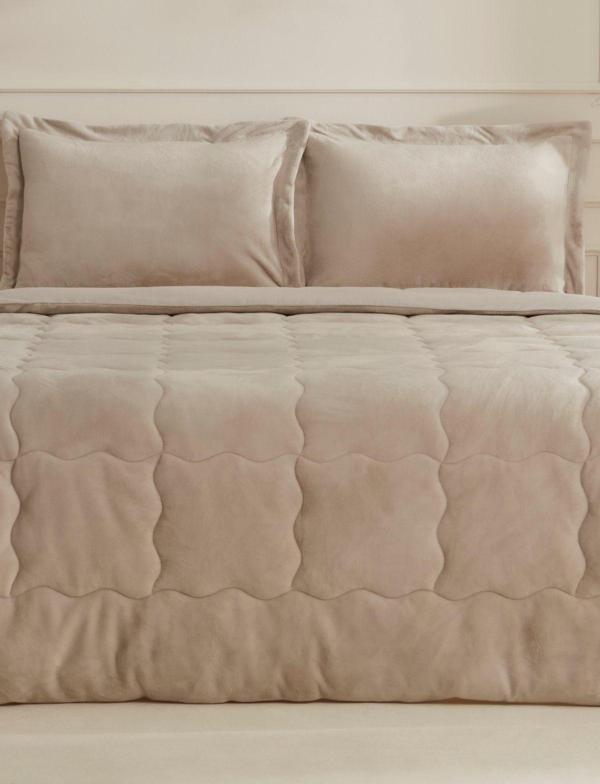 Karaca Home Flufy Çift Kişilik Soft Dream Comfort Set/Uyku Seti Bej - Image 1