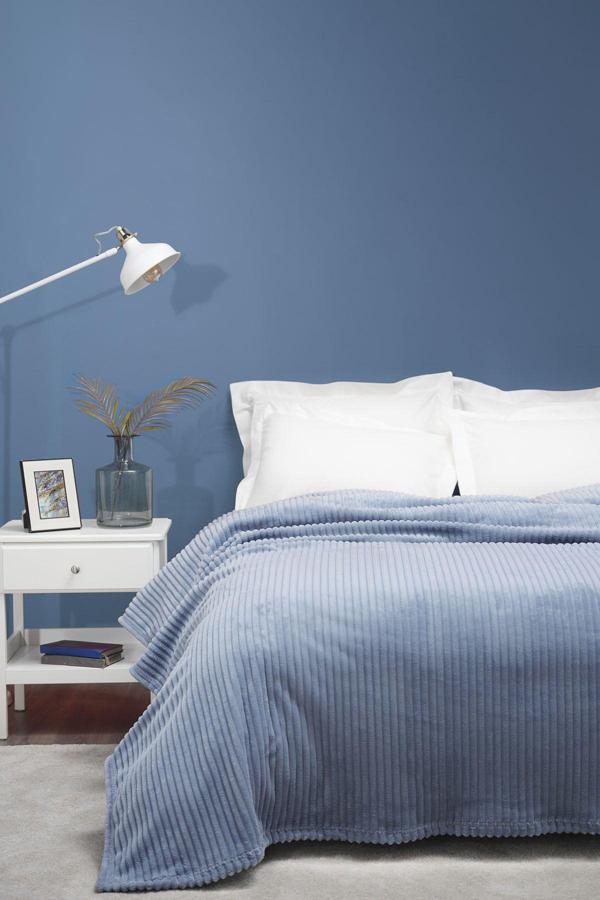 Karaca Home Joena İndigo Çift Kişilik Battaniye - Image 1