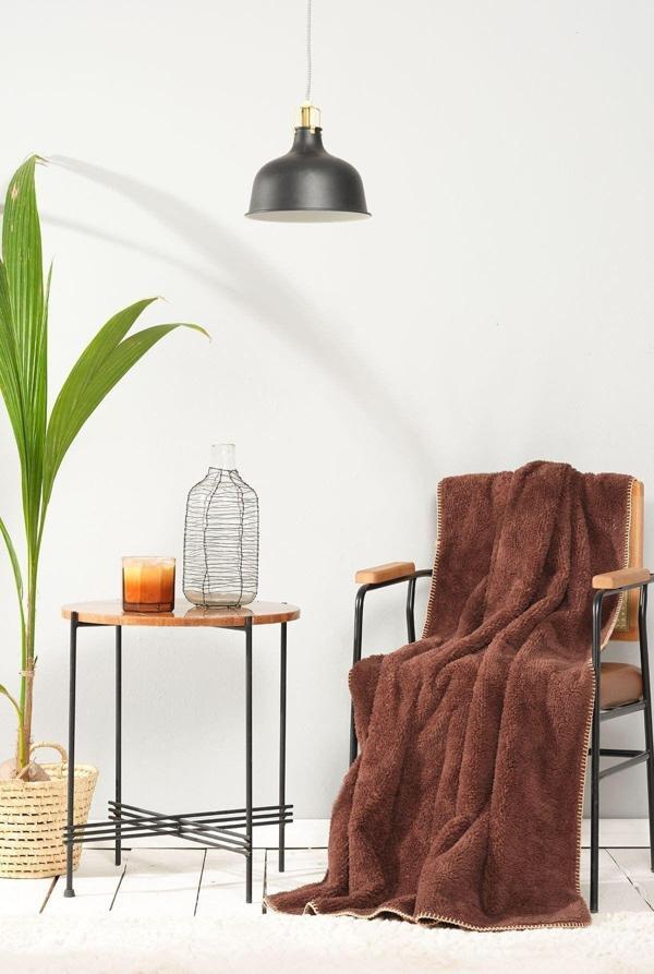 Karaca Home Faye Kahve Tv Battaniyesi 115x160 cm - Image 1