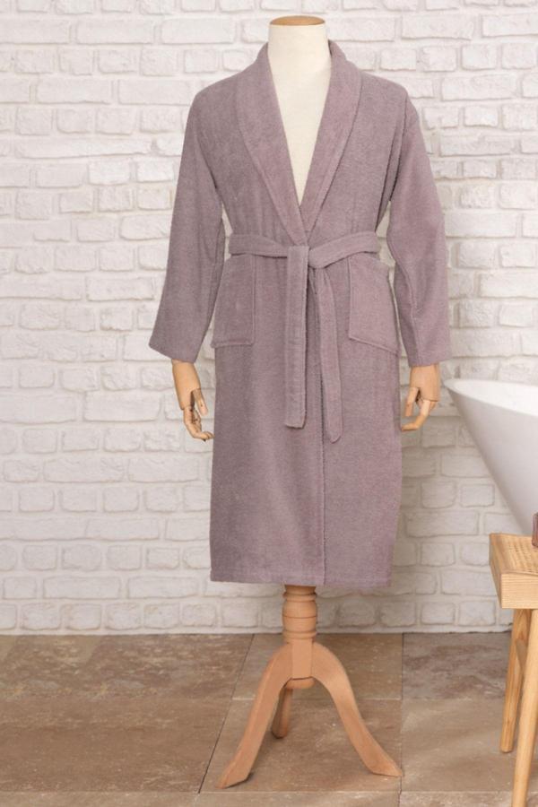 Karaca Home Daily Soft %100 Pamuk Bornoz S/M Gri - Image 1