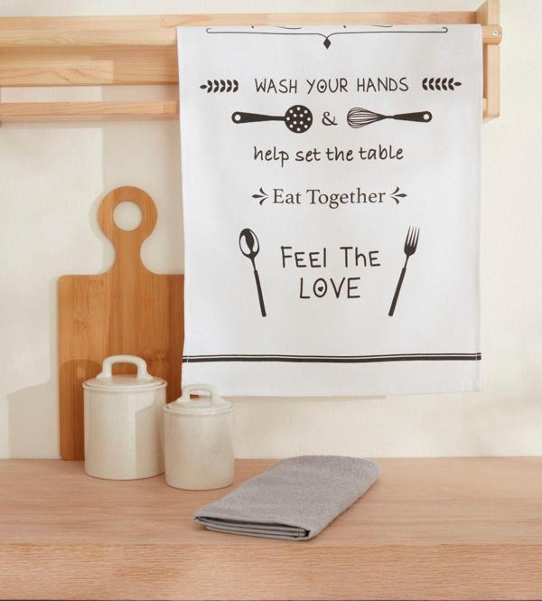 Karaca Home Kitchen Rules 2'li Mutfak Havlusu  - Image 1