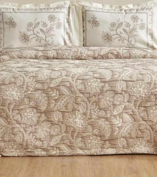 Karaca Home Clay Çift Kişilik Yatak Örtüsü Seti Bej - Image 1