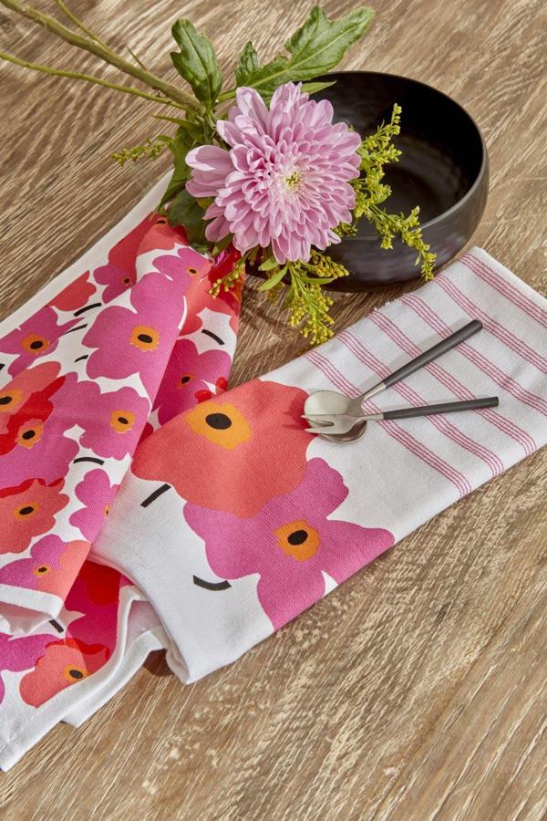 Karaca Home Roxie %100 Pamuk 2 Parça Mutfak Havlusu Pink - Image 1