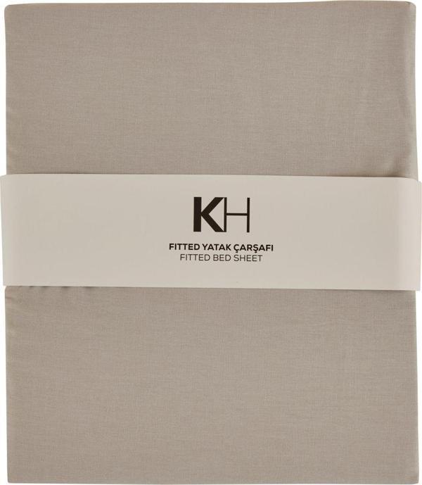 Karaca Home Basic %100 Pamuk King Kişilik Düz Çarşaf Gri - Image 1